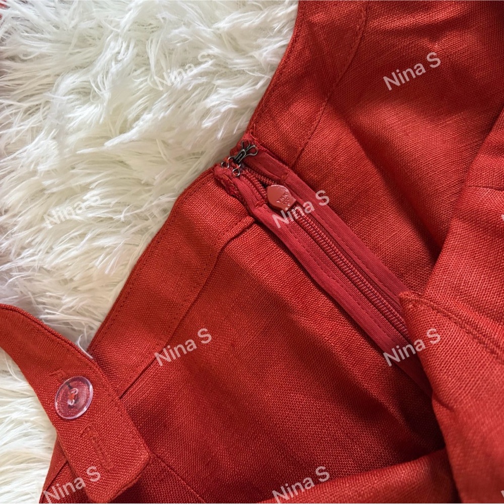 Reformation Red Cutout Midi Dress - Picture 5 of 6